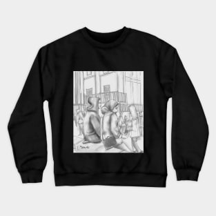 London Black and White Crewneck Sweatshirt